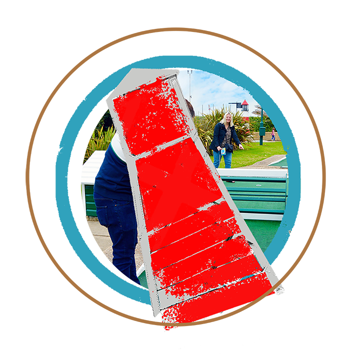 crazy golf at hastings